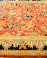 One-of-a-Kind Imported Hand-Knotted Area Rug  - Orange, 8' 0" x 10' 1" - Modern Rug Importers