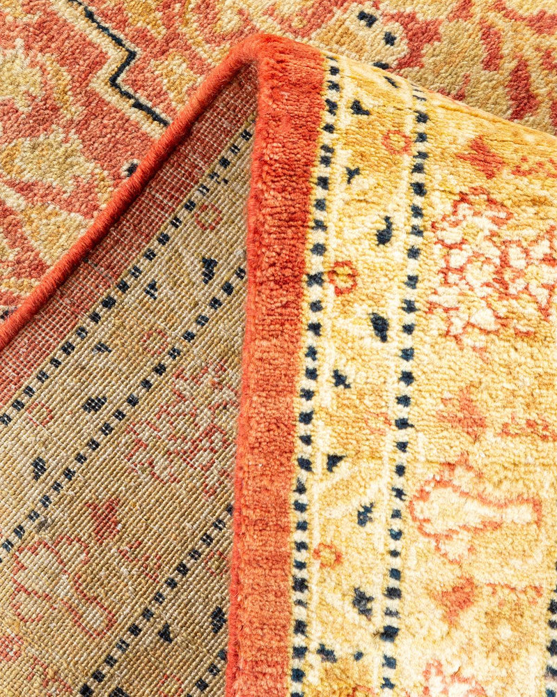 One-of-a-Kind Imported Hand-Knotted Area Rug  - Orange, 8' 0" x 10' 2" - Modern Rug Importers