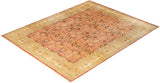 One-of-a-Kind Imported Hand-Knotted Area Rug  - Orange, 8' 0" x 10' 2" - Modern Rug Importers