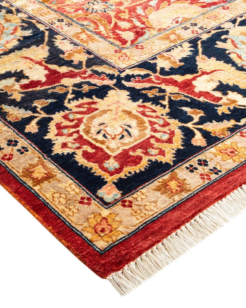 One-of-a-Kind Imported Hand-Knotted Area Rug  - Orange, 8' 0" x 9' 10" - Modern Rug Importers