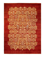 One-of-a-Kind Imported Hand-Knotted Area Rug  - Orange, 9' 1" x 12' 1" - Modern Rug Importers