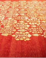 One-of-a-Kind Imported Hand-Knotted Area Rug  - Orange, 9' 1" x 12' 1" - Modern Rug Importers