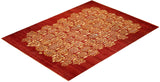 One-of-a-Kind Imported Hand-Knotted Area Rug  - Orange, 9' 1" x 12' 1" - Modern Rug Importers