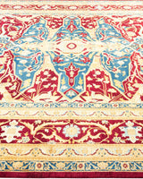 One-of-a-Kind Imported Hand-Knotted Area Rug  - Red, 8' 1" x 10' 2" - Modern Rug Importers