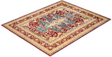 One-of-a-Kind Imported Hand-Knotted Area Rug  - Red, 8' 1" x 10' 2" - Modern Rug Importers