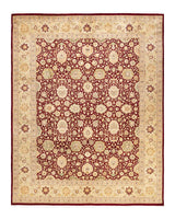 One-of-a-Kind Imported Hand-Knotted Area Rug  - Red, 8' 2" x 10' 2" - Modern Rug Importers