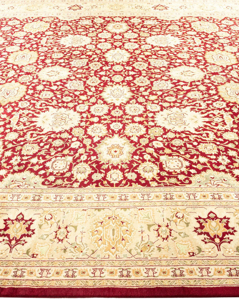 One-of-a-Kind Imported Hand-Knotted Area Rug  - Red, 8' 2" x 10' 2" - Modern Rug Importers