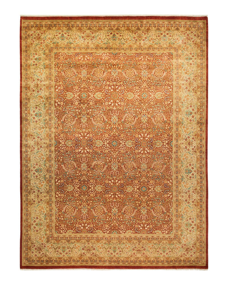 One-of-a-Kind Imported Hand-knotted Area Rug  - Red, 9' 3" x 12' 2" - Modern Rug Importers