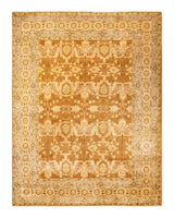 One-of-a-Kind Imported Hand-Knotted Area Rug  - Yellow, 9' 1" x 11' 9" - Modern Rug Importers