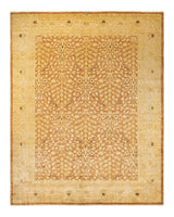 One-of-a-Kind Imported Hand-Knotted Area Rug  - Yellow, 9' 2" x 11' 8" - Modern Rug Importers