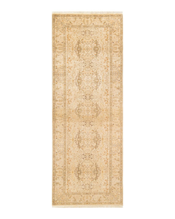 One-of-a-Kind Imported Hand-knotted Runner Rug  - Ivory, 3' 0" x 8' 1" - Modern Rug Importers