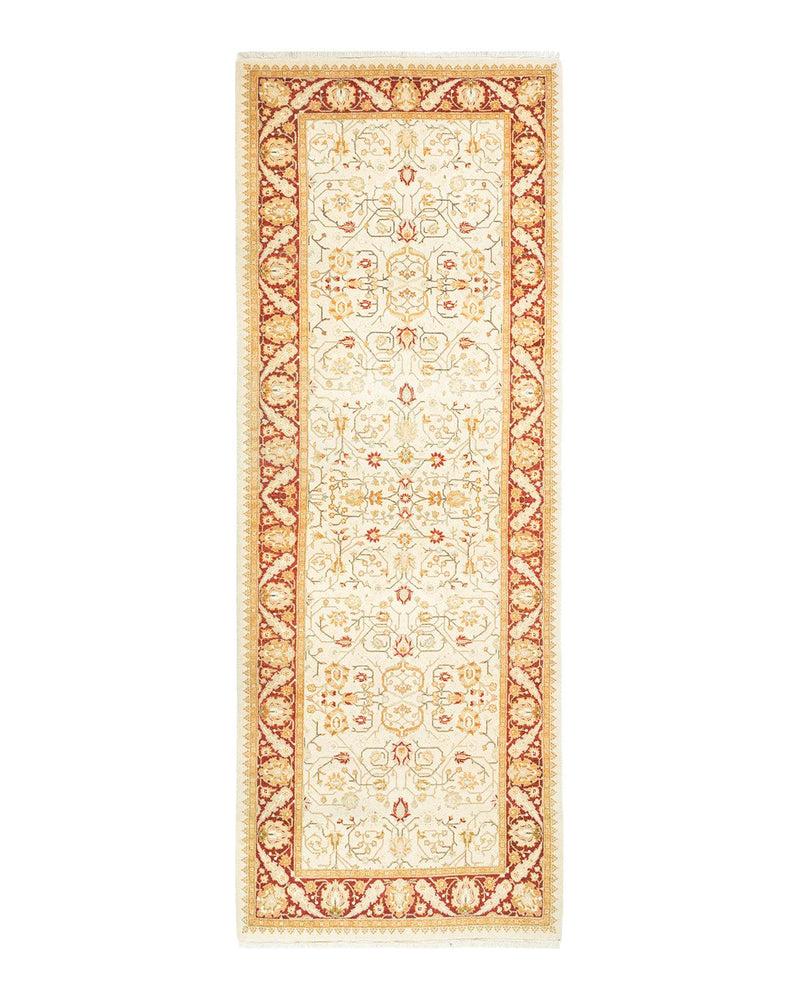 One-of-a-Kind Imported Hand-knotted Runner Rug  - Ivory, 3' 0" x 8' 2" - Modern Rug Importers