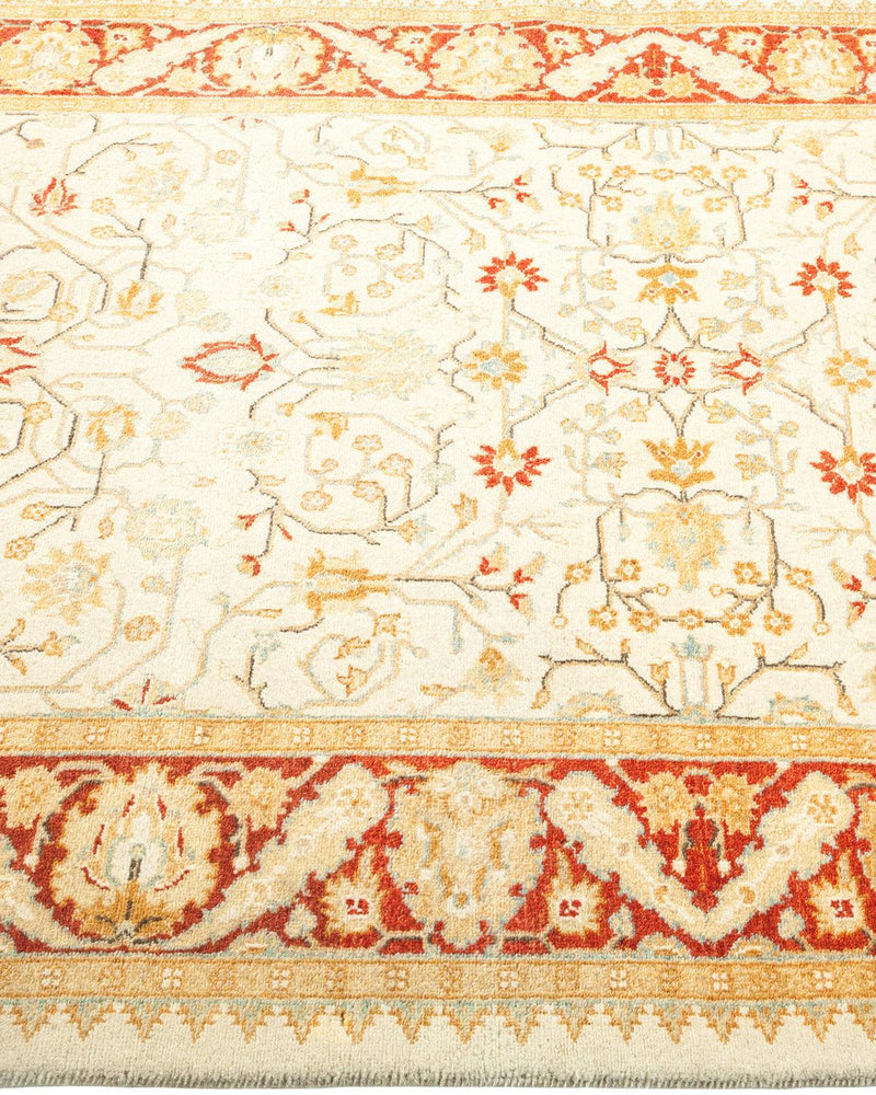 One-of-a-Kind Imported Hand-knotted Runner Rug  - Ivory, 3' 0" x 8' 2" - Modern Rug Importers