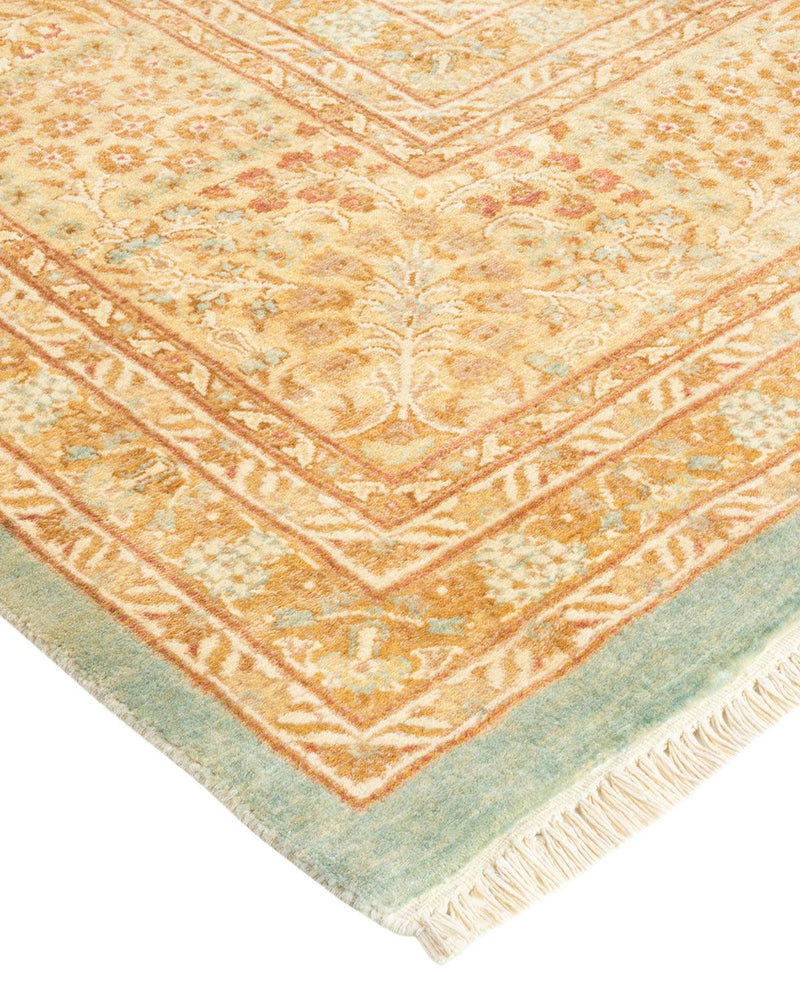 One-of-a-Kind Imported Hand-knotted Runner Rug  - Light Blue, 9' 3" x 18' 2" - Modern Rug Importers