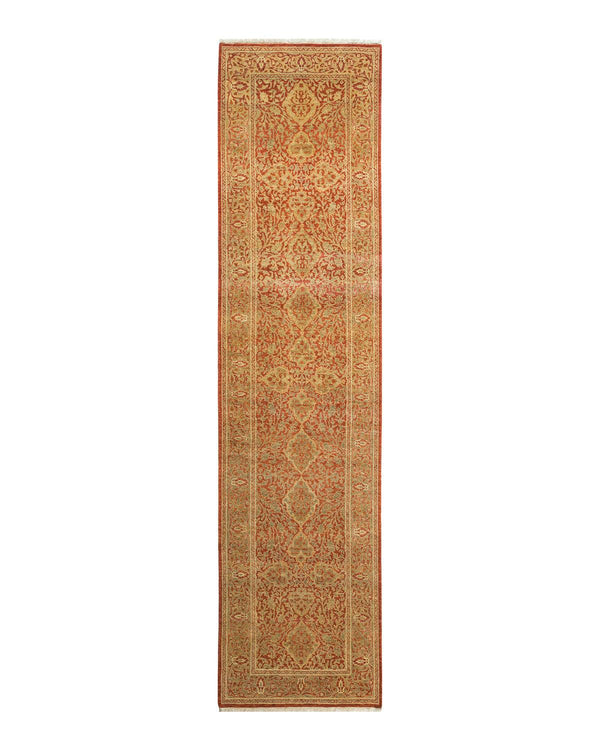 One-of-a-Kind Imported Hand-knotted Runner Rug  - Orange, 2' 7" x 10' 9" - Modern Rug Importers