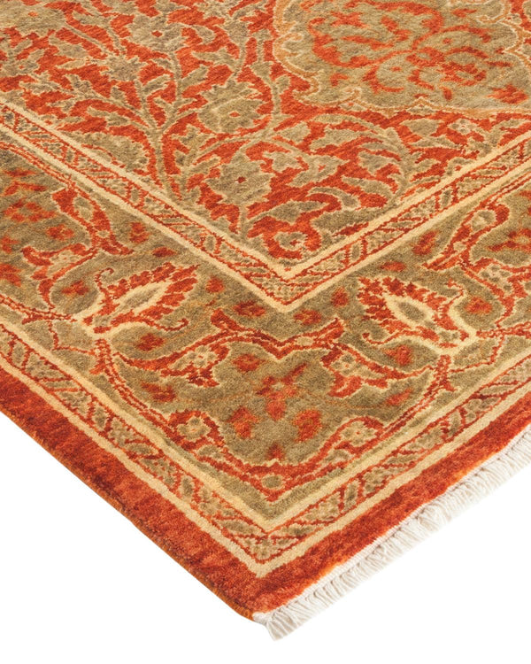 One-of-a-Kind Imported Hand-knotted Runner Rug  - Orange, 2' 7" x 15' 8" - Modern Rug Importers