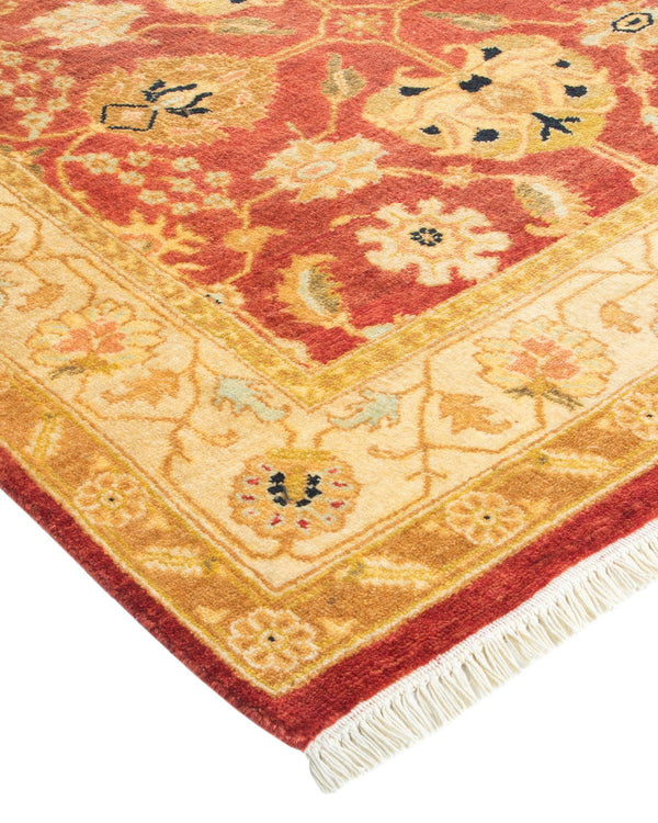 One-of-a-Kind Imported Hand-knotted Runner Rug  - Orange, 3' 0" x 9' 10" - Modern Rug Importers