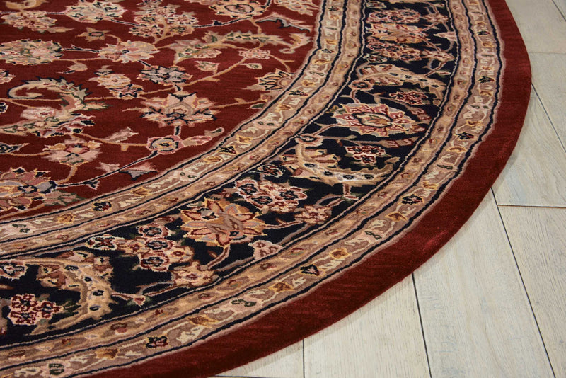 N N 2000 Burgundy Traditional Indoor Rug