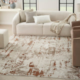 Nourison Quarry QUA01 Ivory Rust Modern Indoor Rug