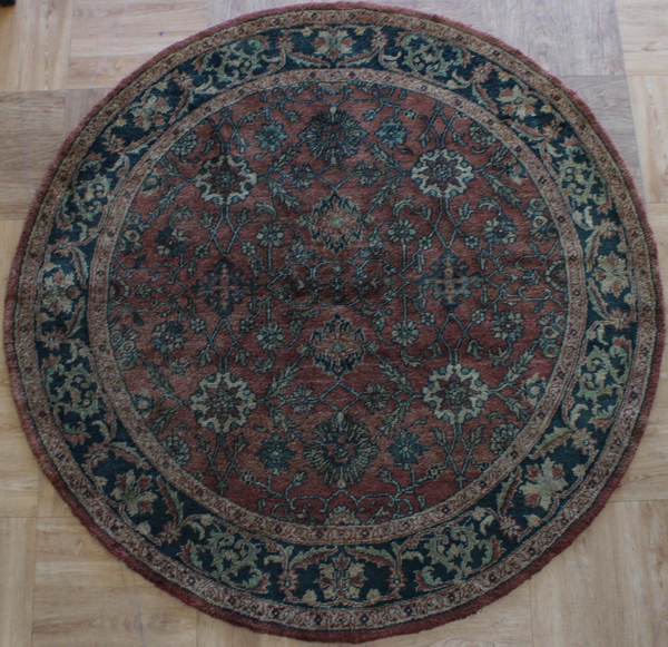 Persian Design Indian Hand Knotted Wool Rug - Modern Rug Importers