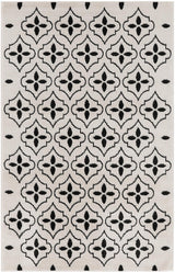 Nourison Nourison Essentials NRE04 Ivory Black Modern Rug