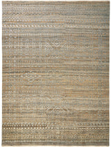 Payton Abstract Tribal Rug, Golden Brown/Gray, 5ft-6in x 8ft-6in Area Rug - Modern Rug Importers