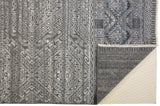 Payton Tribal Diamond Rug, Gray/Denim Blue, 5ft - 6in x 8ft - 6in Area Rug - Modern Rug Importers