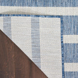 Nourison Positano POS03 Navy Ivory Modern Rug