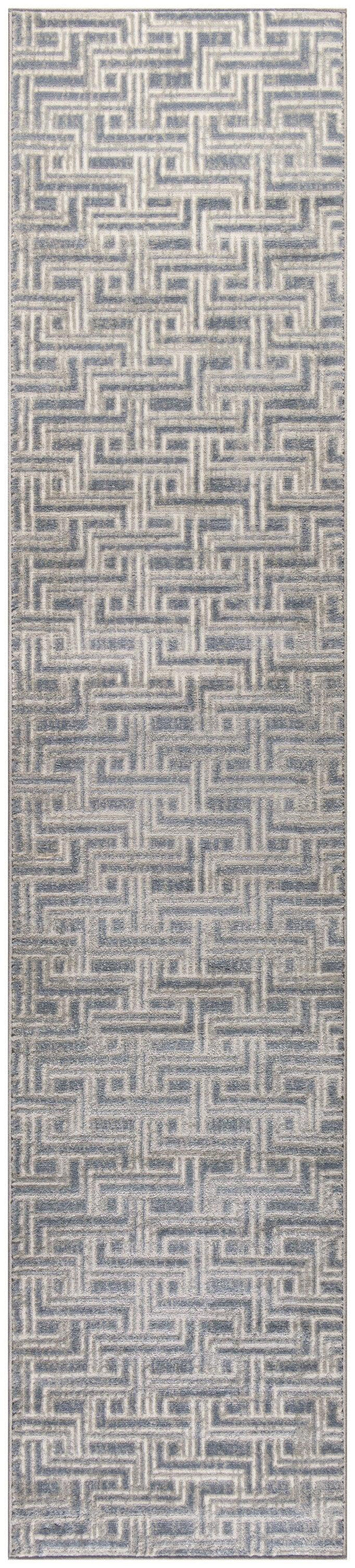 Nourison Serenity Home SRH04 Blue Ivory Modern Indoor Rug