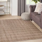 Nourison Serenity Home SRH05 Mocha Ivory Modern Indoor Rug