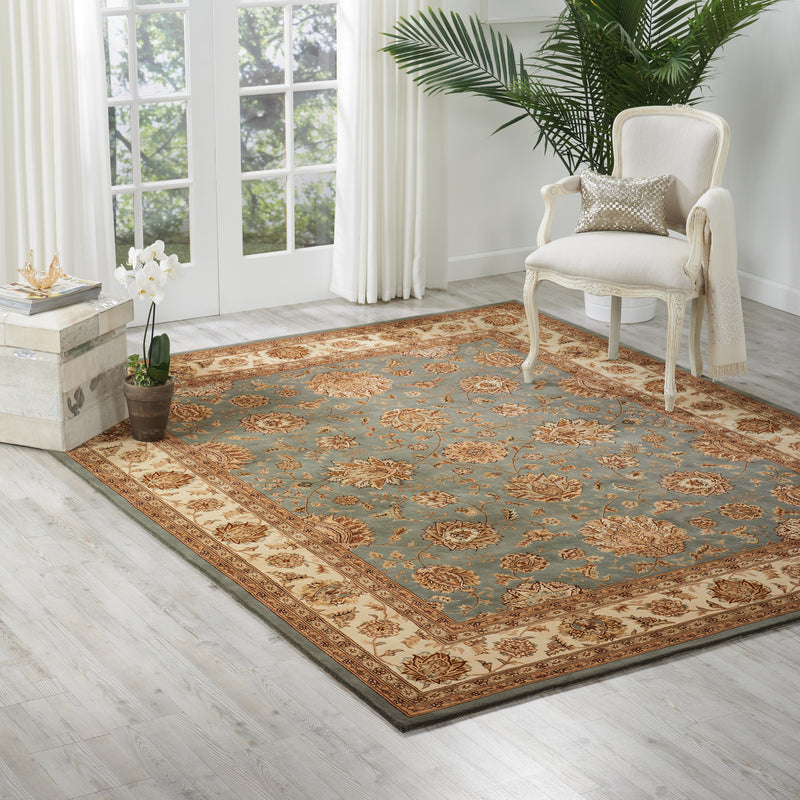 N N 2000 Blue Traditional Indoor Rug