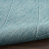 Nourison Washable Solutions WSL01 Aqua Modern Rug