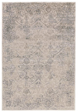 Prasad Distressed Ornamental Rug, Light Gray, 5ft x 8ft Area Rug - Modern Rug Importers