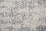 Prasad Distressed Ornamental Rug, Light Gray, 5ft x 8ft Area Rug - Modern Rug Importers