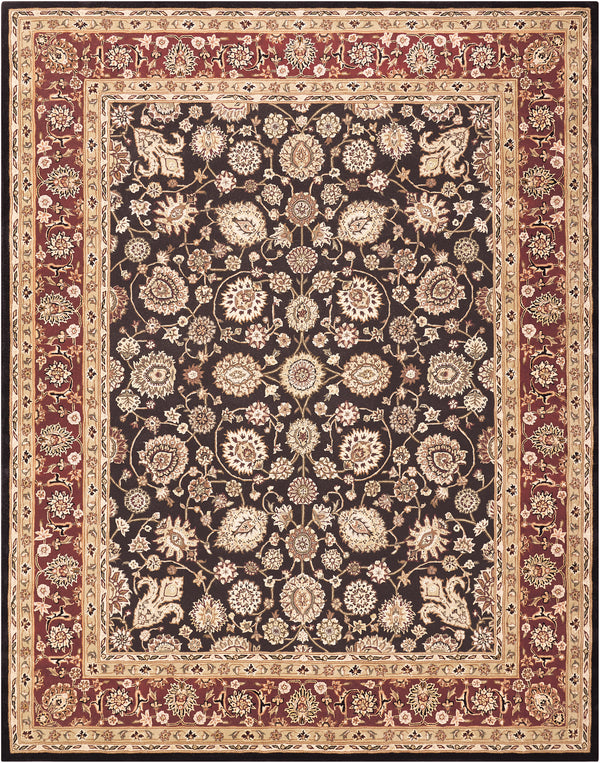 N N 2000 Black Traditional Indoor Rug