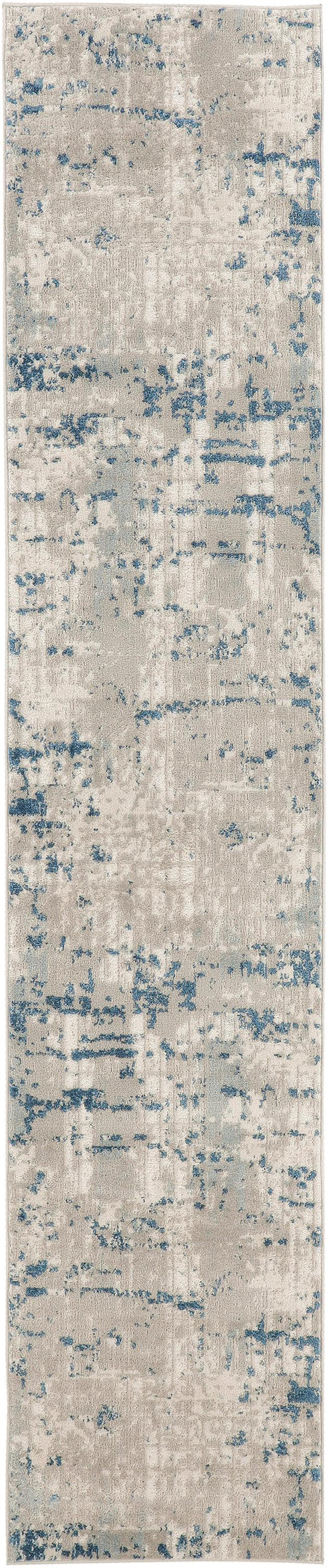 Nourison Quarry QUA01 Ivory Grey Blue Modern Indoor Rug