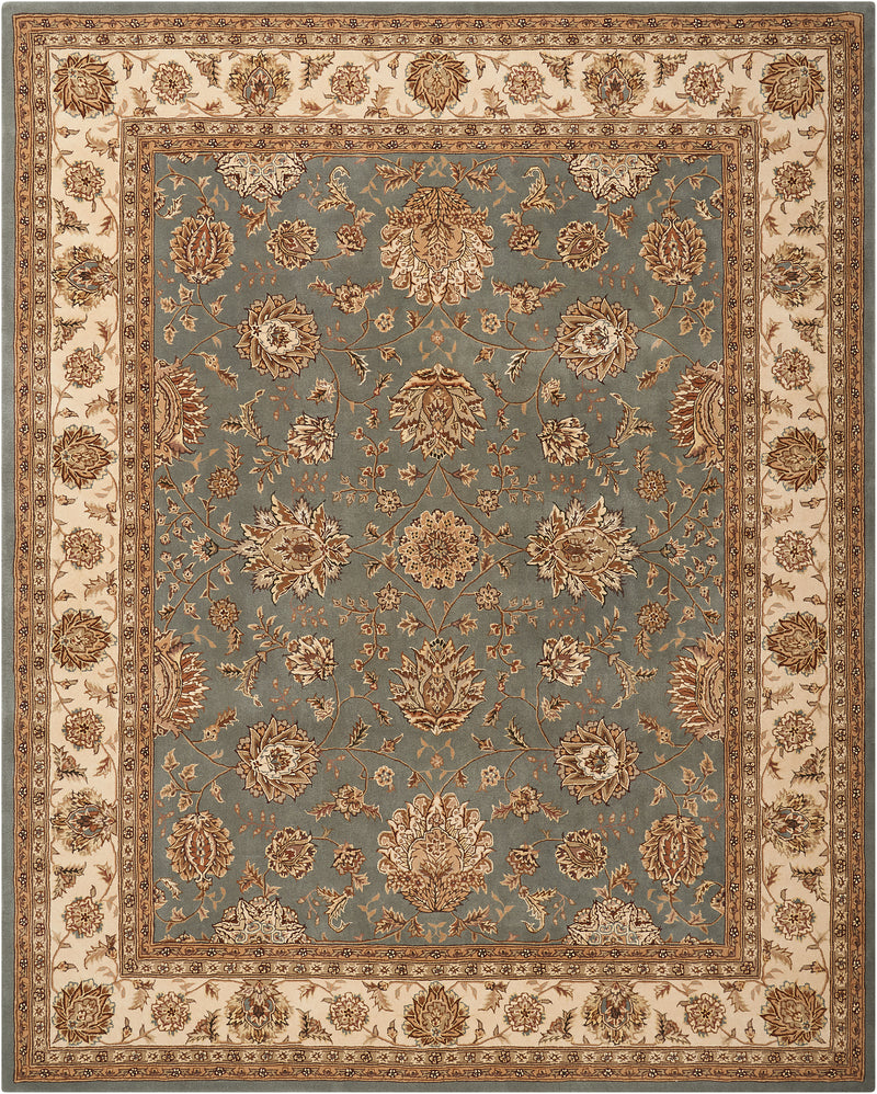 N N 2000 Blue Traditional Indoor Rug