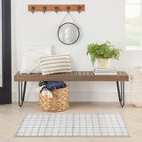 Nourison Home Nourison Washables 2'2" x 10' Ivory Modern Indoor Rug