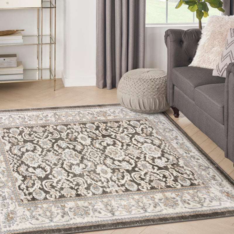 Nourison Serenity Home SRH02 Ivory Grey Blue Vintage Indoor Rug