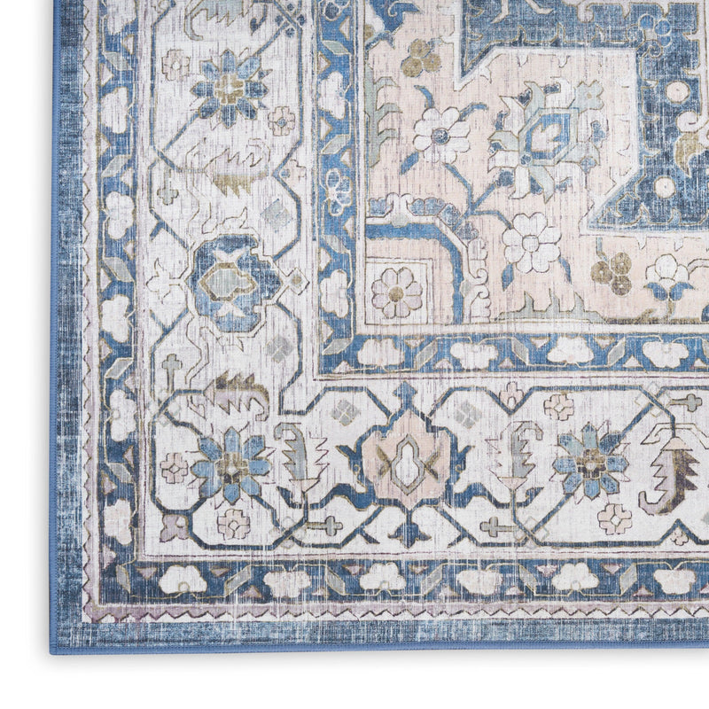 Nourison Vintage Home VNH04 Ivory Blue Bohemian Indoor Rug