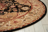 N N 2000 Black Traditional Indoor Rug