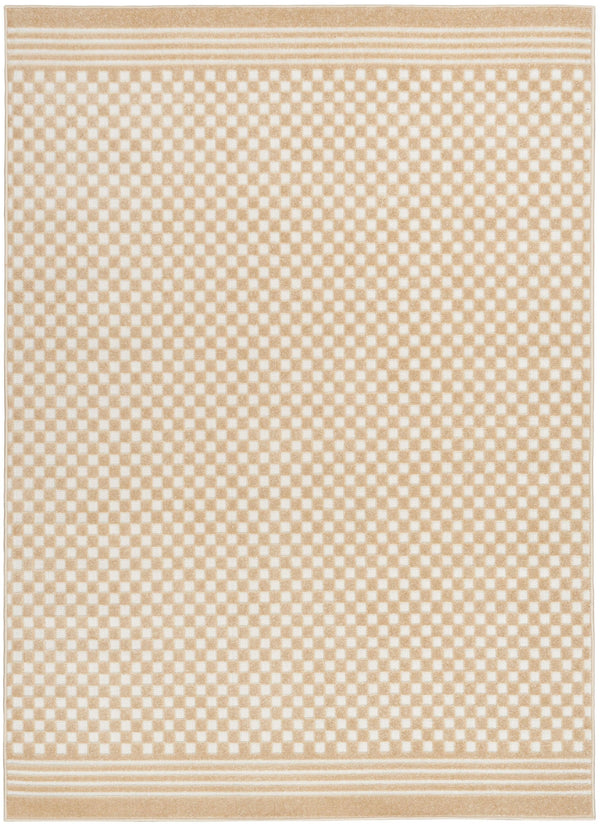 Nourison Care Free CAF02 Taupe Modern Indoor Rug