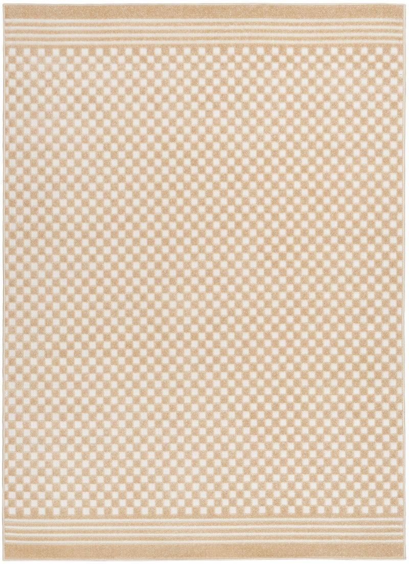 Nourison Care Free CAF02 Taupe Modern Indoor Rug