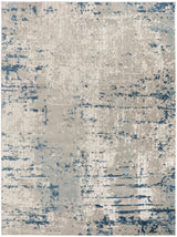 Nourison Quarry QUA01 Ivory Grey Blue Modern Indoor Rug