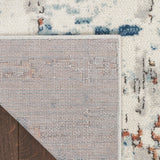 Nourison Quarry QUA01 Beige Blue Rust Modern Indoor Rug