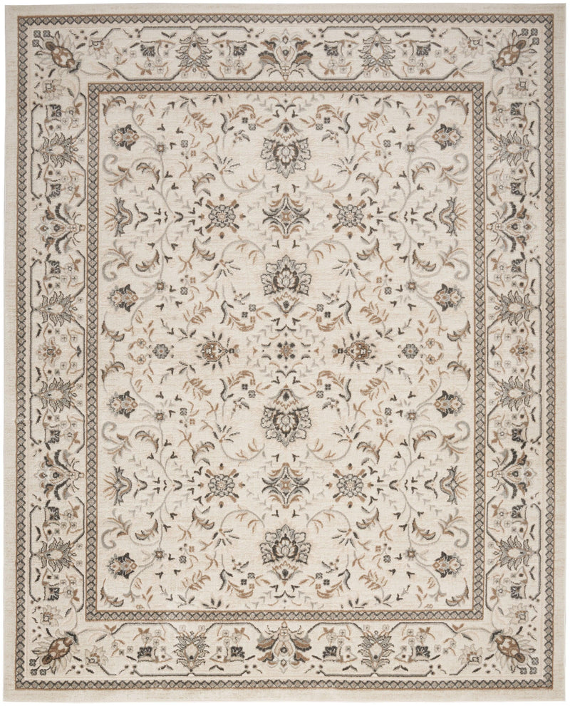 Nourison Serenity Home SRH02 Ivory Mocha Vintage Indoor Rug