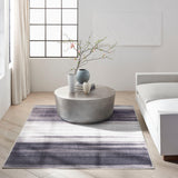 Calvin Klein LDR01 Launder Ivory Black Modern Indoor Rug