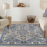 Nourison Home ALR03 Allur Light Blue Bohemian Indoor Rug