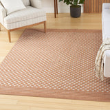 Nourison Care Free CAF02 Copper Modern Indoor Rug