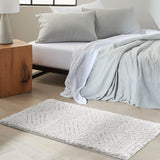 Calvin Klein SFC01 Surfaces Silver Grey Shag Indoor Rug